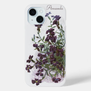 Coque Pour iPhone 15 Roche Cress Plante ornementale Fleur Illustration