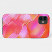 Coques Case-Mate iPhone Rocher rose et orange pâle (Dos (Horizontal))