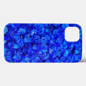Coques Case-Mate iPhone Roches en verre bleu (Verso (horizontal))