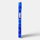 Coques Case-Mate iPhone Roches en verre bleu (Verso / Droite)