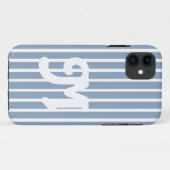 Coques Case-Mate iPhone Rock Blue Safari Stripe (Dos (Horizontal))