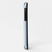 Coques Case-Mate iPhone Rock Blue Safari Stripe avec nom (Dos/Gauche)