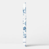 Coques Case-Mate iPhone Rococo bleu & blanc Floral (Verso / Droite)
