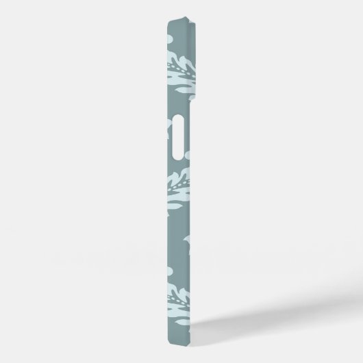 Coques Case-Mate iPhone Rococo Damask Art I Duck Egg Blue+Teal (Verso / Droite)