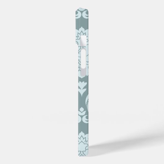Coques Case-Mate iPhone Rococo Damask Art I Duck Egg Blue+Teal (Verso / Gauche)
