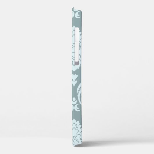 Coques Case-Mate iPhone Rococo Damask Art I Duck Egg Blue+Teal (Verso / Gauche)