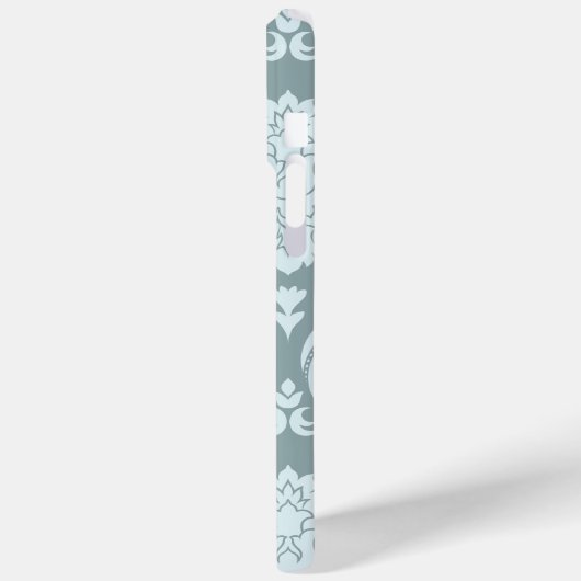Coques Case-Mate iPhone Rococo Damask Art I Duck Egg Blue+Teal (Verso / Gauche)