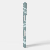 Coques Case-Mate iPhone Rococo Damask Art I Duck Egg Blue+Teal (Verso / Droite)