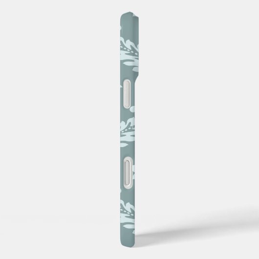 Coques Case-Mate iPhone Rococo Damask Art I Duck Egg Blue+Teal (Verso / Droite)