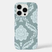 Coques Case-Mate iPhone Rococo Damask Art I Duck Egg Blue+Teal (Verso)