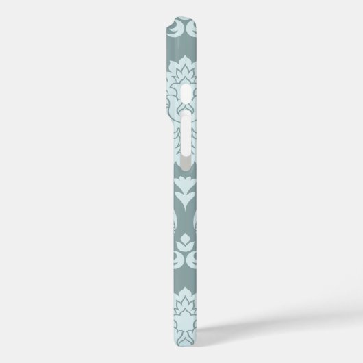 Coques Case-Mate iPhone Rococo Damask Art I Duck Egg Blue+Teal (Verso / Gauche)