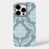 Coques Case-Mate iPhone Rococo Damask Art I Duck Egg Blue+Teal (Verso)