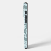 Coques Case-Mate iPhone Rococo Damask Art I Duck Egg Blue+Teal (Verso / Gauche)