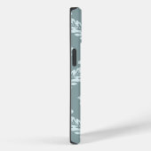 Coques Case-Mate iPhone Rococo Damask Art I Duck Egg Blue+Teal (Verso / Droite)