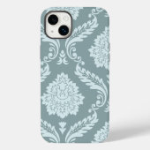 Coques Case-Mate iPhone Rococo Damask Art I Duck Egg Blue+Teal (Verso)
