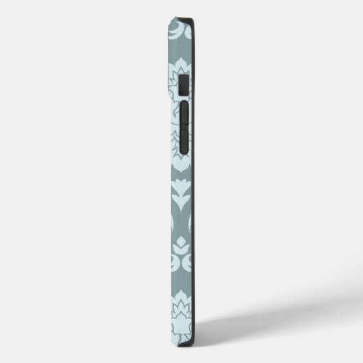Coques Case-Mate iPhone Rococo Damask Art I Duck Egg Blue+Teal (Verso / Gauche)