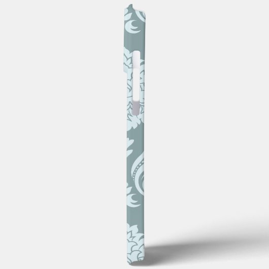 Coques Case-Mate iPhone Rococo Damask Art I Duck Egg Blue+Teal (Verso / Gauche)