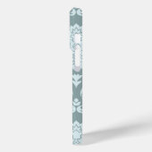 Coques Case-Mate iPhone Rococo Damask Art I Duck Egg Blue+Teal (Verso / Gauche)