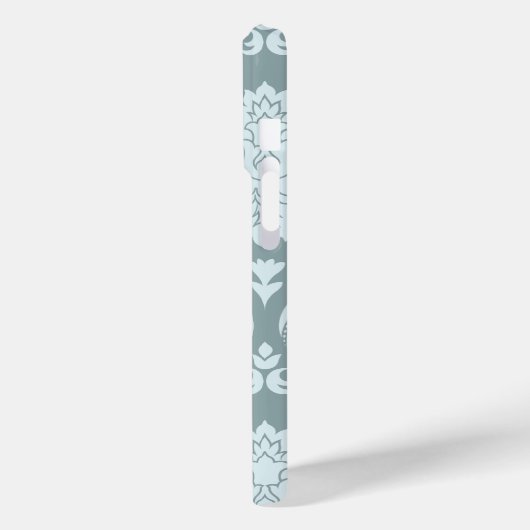 Coques Case-Mate iPhone Rococo Damask Art I Duck Egg Blue+Teal (Verso / Gauche)