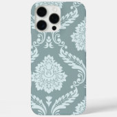 Coques Case-Mate iPhone Rococo Damask Art I Duck Egg Blue+Teal (Verso)