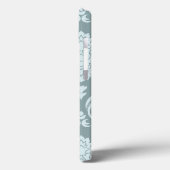 Coques Case-Mate iPhone Rococo Damask Art I Duck Egg Blue+Teal (Verso / Gauche)
