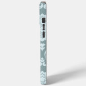 Coques Case-Mate iPhone Rococo Damask Art I Duck Egg Blue+Teal (Verso / Gauche)