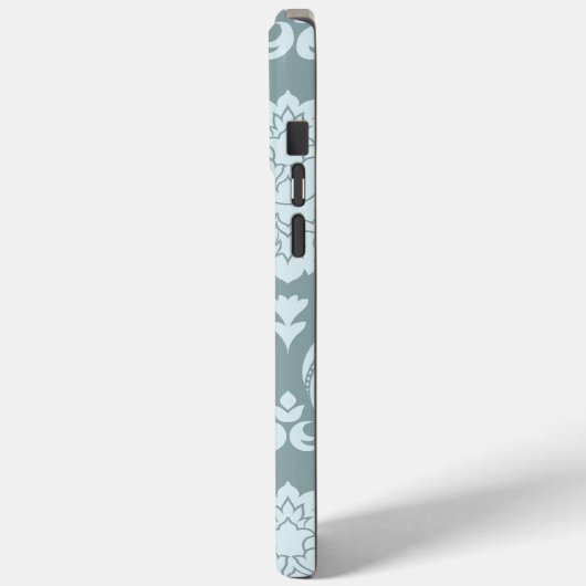 Coques Case-Mate iPhone Rococo Damask Art I Duck Egg Blue+Teal (Verso / Gauche)