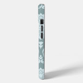 Coques Case-Mate iPhone Rococo Damask Art I Duck Egg Blue+Teal (Verso / Gauche)