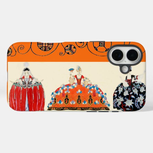 COQUES Case-Mate iPhone ROCOCO LADY ART DÉCO BEAUTÉ MODE COSTUME DESIGN (Verso (horizontal))