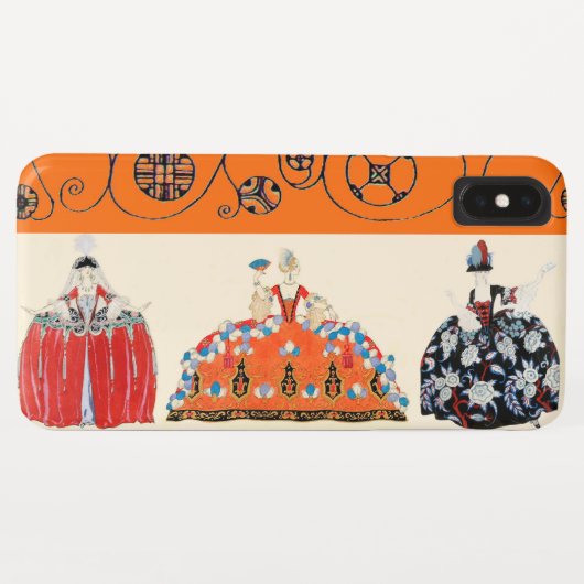 COQUES Case-Mate iPhone ROCOCO LADY ART DÉCO BEAUTÉ MODE COSTUME DESIGN (Dos (Horizontal))