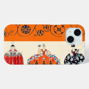 COQUE POUR iPhone 15 ROCOCO LADY ART DÉCO BEAUTÉ MODE COSTUME DESIGN