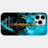 Coques Case-Mate iPhone ROD ASCLEPIUS,7 CHAKRAS YOGA LOTUS POSE Bleu (Verso (horizontal))