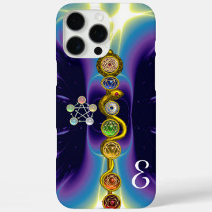 iPhone 16 PRO MAX CASE RODE D'ASCLEPIUS 7 CHAKRAS, YOGA, ÉNERGIE SPIRITUE