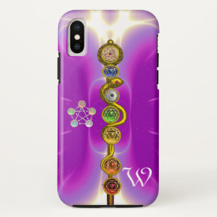 COQUE POUR iPhone XS RODE D'ASCLEPIUS 7 CHAKRAS, YOGA, ÉNERGIE SPIRITUE