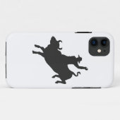 Coques Case-Mate iPhone Rodeo Bull Ride silhouette (Dos (Horizontal))