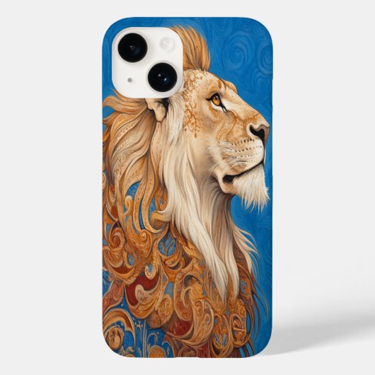 Coques Case-Mate iPhone 🦁 🔵 Roi Azure (Verso)