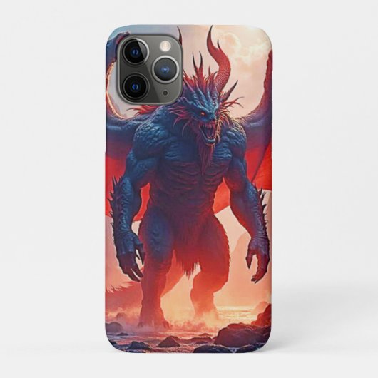 Coques Case-Mate iPhone Roi Démon : Art de l'Ombre du Dragon Éternel (Dos)