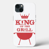 Coques Case-Mate iPhone Roi Du Grill, Rouge (Verso)
