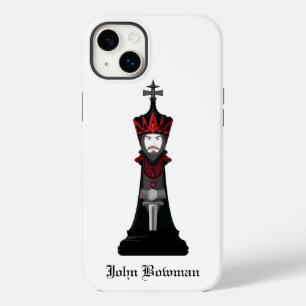 Coque Pour iPhone 14 Plus Roi noir / Nom personnalisé