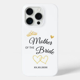 Coque iPhone 15 Pro Rôle de la fête de mariage et date de mariage Desi