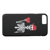 Coques Case-Mate iPhone Roll Skeleton Mains Coeur Valentines Jour Crâne (Dos (Horizontal))