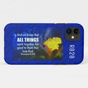 Case-Mate iPhone Case Romains 8:28 TOUTES CHOSES Bleu