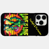 Coques Case-Mate iPhone Romance cosmique entre figures Aliens (Verso (horizontal))