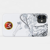COQUES Case-Mate iPhone ROMANCE /ROMANTIQUES AMATEURS NOIR BLANC ROUGE MON (Dos (Horizontal))