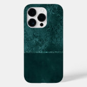 Coques Case-Mate iPhone Romance Turquoise de minuit | Dark Satiny Grunge D (Verso)