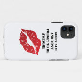 Coques Case-Mate iPhone Romantic chic luxe red lips (Dos (Horizontal))