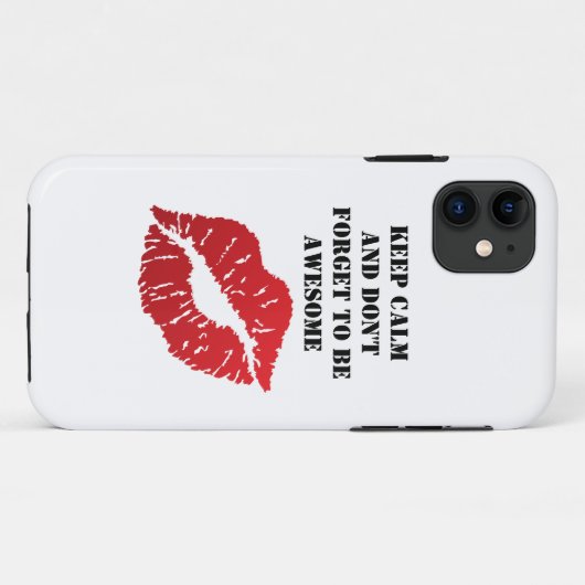 Coques Case-Mate iPhone Romantic chic luxe red lips (Dos (Horizontal))