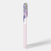 Coques Case-Mate iPhone Romantic Soft Lilac Wisteria Monogramme Nom du scr (Verso / Droite)