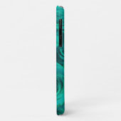 Coques Case-Mate iPhone Romantique élégant classique turquoise-vert roses (Dos/Gauche)