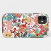 Coques Case-Mate iPhone Romantique Floral doux rose vert pêche classique (Dos (Horizontal))